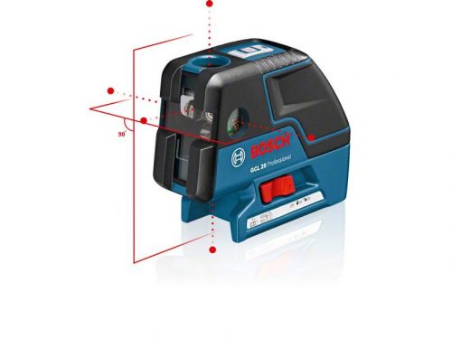 BOSCH Kombilézer GCL 25 védőtáskában + lézer céltábla