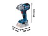 BOSCH Akkus ütvecsavarozó 1/2" GDS 18V-450 PC L-Boxx-ban (2 x 4,0 Ah akku + gyorstöltő)