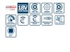 BOSCH Akkus ütvecsavarozó 1/2" GDS 18V-450 PC L-Boxx-ban (2 x 4,0 Ah akku + gyorstöltő)