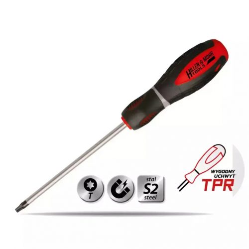 Csavarhúzó Torx T25x100mm, S2acél, 3anyagú fogantyú