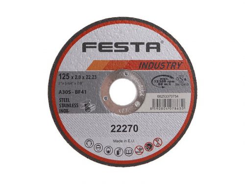 FESTA INDUSTRY Vágókorong fémre 125 x 2,0 x 22,2 mm