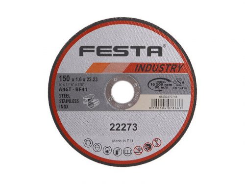 FESTA INDUSTRY Vágókorong fémre 150 x 1,6 x 22,2 mm