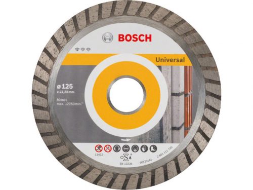 BOSCH Gyémánt vágókorong 125 x 2,0 x 10 x 22,2 mm turbo Standard for Universal