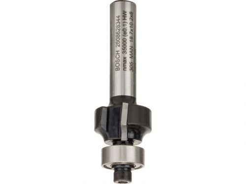 BOSCH Keményfém lekerekítő maró golyóscsapággyal 18,7 (r=3 mm) x 10,2 x 53 x 8 mm