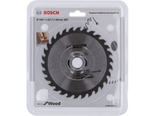 BOSCH Fűrésztárcsa fához 140 x 20 x 1,8 mm / 30T ECO for Wood