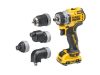 DEWALT Akkus fúrócsavarozó cserélhető fejjel 12 V (2 x 3,0 Ah akku + töltő + TSTAK) DCD703L2T