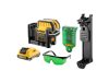 DEWALT Akkus keresztvonalas lézer szett 18 V (zöld) (1 x 2,0 Ah akku + töltő) DCE0822D1G