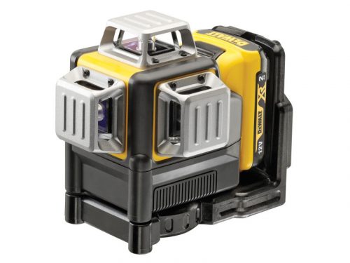 DEWALT Akkus keresztlézer 3 × 360° 10,8-12 V (zöld) (1 x 2,0 Ah akku + töltő) DCE089D1G