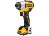 DEWALT Akkus ütvecsavarozó 12 V szénkefe nélküli (2 x 2,0 Ah akku + töltő) DCF801D2