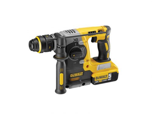 DEWALT Akkus fúrókalapács 18 V szénkefe nélküli (2 x 5,0 Ah akku + töltő + TSTAK) DCH274P2T