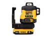 DEWALT Akkus 3 síkú lézer (zöld) 18 V (1 x 2,0 Ah akku + töltő) DCLE34031D1