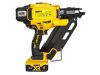 DEWALT Akkus szerkezetépítő szögbelövő 33° 18 V (2 x 5,0 Ah akku + töltő) kofferben