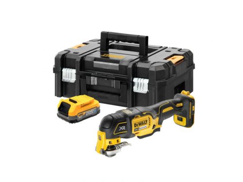 DEWALT Akkus multifunkciós gép 18 V szénkefe nélküli (1 x 1,7 Ah akku + TSTAK) DCS356E1T