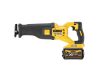 DEWALT Akkus szablyafűrész 18 V szénkefe nélküli (2 x 9,0 Ah akku + töltő) DCS389X2