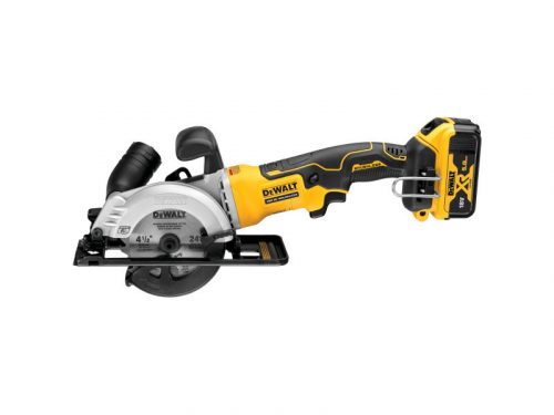 DEWALT Akkus körfűrész 18 V szénkefe nélküli (2 x 5,0 Ah akku + töltő) DCS571P2