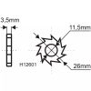 Csiszoló tárcsa festékek és ragasztók eltávolításśhoz, 135mm, 16db wolframkarbid penge