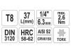 YATO Bit dugókulcs Torx 1/4" T8 CrV