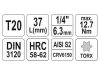YATO Bit dugókulcs Torx 1/4" T20 CrV