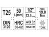 YATO Bit dugókulcs Torx 1/2" T25 CrV