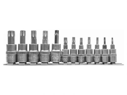 YATO Bit dugókulcs készlet 12 részes Torx 1/4", 3/8" CrV