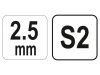 YATO Gömbfejű imbusz T-kulcs 2,5 mm / 13 x 100 mm S2