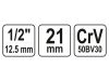 YATO Gyertyakulcs 1/2" 21 mm / 64 mm CrV