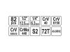 YATO Dugókulcs készlet 82 részes 1/4", 1/2" CrV