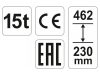 YATO Hidraulikus emelő 15t