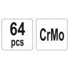 YATO Olajleeresztő csavar menetjavító készlet 64 részes M13-M20 CrMo