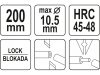 YATO Kábelvágó és blankoló fogó 200 mm/10,5 mm/1,0-4,0 mm2