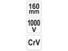 YATO Oldalcsípő fogó 160 mm 1000 V-ig szigetelt