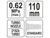 YATO Pneumatikus lefúvató pisztoly turbó 110mm