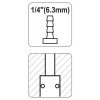 YATO Pneumatikus gyorscsatlakozó 1/4" tömlővéges