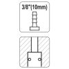 YATO Pneumatikus gyorscsatlakozó 3/8" tömlővéges