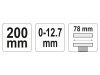 YATO Lapos önzáró fogó 200 mm