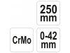 YATO Ívelt önzáró fogó 250 mm CrMo