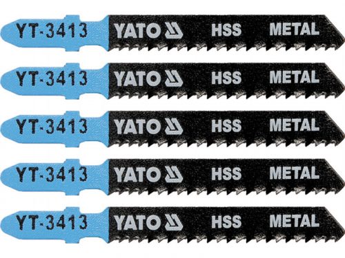 YATO Dekopírfűrészlap fémre T-befogás 12TPI 75/1,0 mm HSS (5 db)