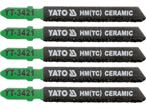 YATO Dekopírfűrészlap kerámiára T-befogás 75/1,2 mm HM/TC (5 db)