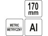 YATO Derékszög vonalzó 270 x 170 mm alumínium