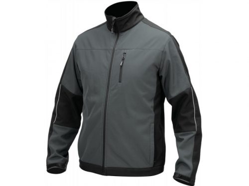 YATO Munkavédelmi softshell kabát szürke-fekete XXXL-es méret 3 zsebes