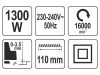 YATO Elektromos gyalu 110 mm 1300 W