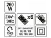 YATO Elektromos rezgőcsiszoló 90 x 187 mm 260 W