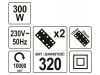 YATO Elektromos rezgőcsiszoló 115 x 229 mm 300 W