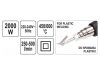 YATO Elektromos hőlégfúvó tartozékokkal 450 - 600 °C 2000 W