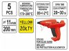 YATO Ragasztópatron citromsárga 11 x 200 mm (5 db/cs)