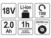 YATO Akkus fűkasza 18 V (1 x 2,0 Ah akku + töltő)