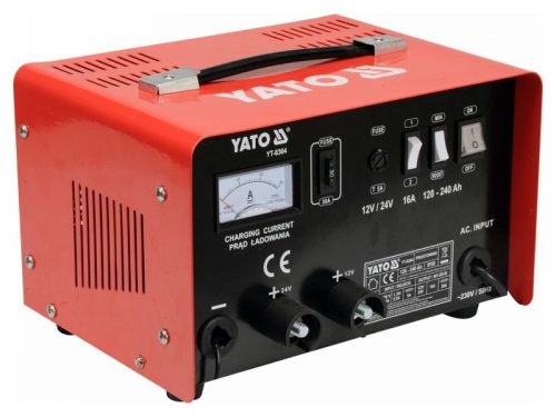 YATO Akkumulátor töltő 12-24 V / 16 A / 120-240 Ah