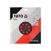 YATO Tépőzáras fíbertárcsa 225 mm / P150 (3 db/cs)